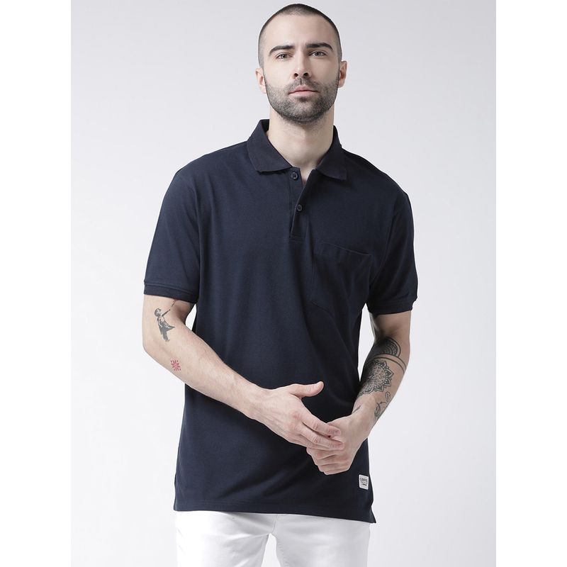 GRIFFEL Mens' Basic Solid Half Sleeve T-shirt (L)